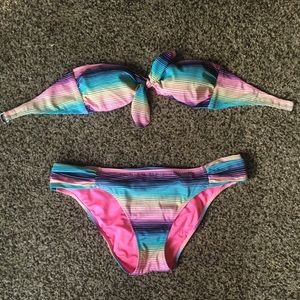 Colorful VS Strapless Bikini (Halter strap avail.)